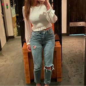 Aritzia Blouse White xs